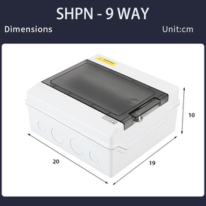 SHPN Series IP 66 4/6/9/12/15/18/24/36 Cách Hộp Phân Phối Điện PC ABS - Product Image 4