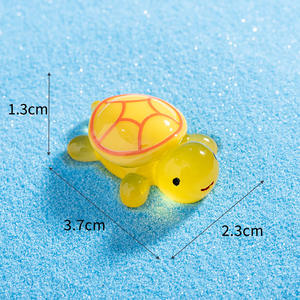 Новинка, модная мини-фигурная черепаха, 3D игрушка, милые украшения из смолы для дома, офиса, стола, автомобиля, подвеска, украшение, современный безделушка - Product Image 5
