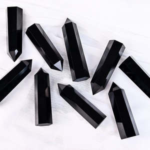 Groothandel Healing Stone Tower Natuurlijke Energie Kristal Reiki Zwarte Obsidiaan Punt voor Healing - Product Image 3