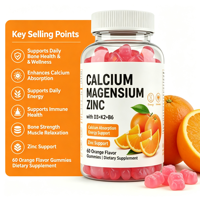 Gummies de Vitamines D3, K2 et B12 pour le Soutien de la Solidité Osseuse, avec Calcium, Magnésium et Zinc Quotidiens