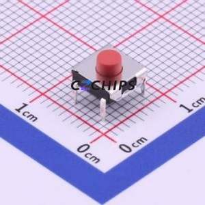 TC-1157-B-D Tactile Switch Through hole Component (THT) Switch Single Pole Single Throw Round Button 1.6N Through Hole - Product Image 1