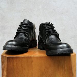 Nouvelles Chaussures Habillées Oxford en Cuir Brocart Gaufré Style Britannique pour Hommes, Collection Printemps 2025, à Bout Pointu - Product Image 6