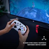 Manette de jeu sans fil GameSir T4 Pro pour PC/iPhone/Android/Switch, double vibration, Bluetooth, manette de jeu pour téléphone portable