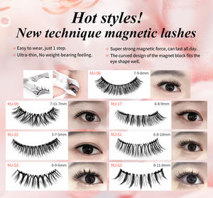 Pestañas Magnéticas de Volumen Ruso, Precio de Fábrica, Sin Pegamento, Sin Delineador, OEM, Venta al por Mayor, Pestañas Magnéticas de Seda - Product Image 2