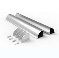 Spoiler solaire en aluminium à barre longue, support solaire en aluminium pour camping-car, bateau, marine