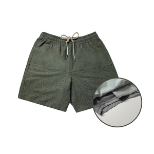 Short de plage d'été personnalisé pour hommes en polyester écologique moyen anti-rides respirant style décontracté vente en gros de shorts de surf - Product Image 6