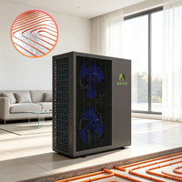 Pompe à chaleur air-eau à onduleur DC contrôlée par Wi-Fi, R290, 9kW, 12kW, 16kW, faible bruit, chauffage et refroidissement pour hôtels et espaces commerciaux extérieurs