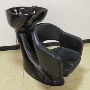 High-<b>end</b> Semi-lying PU Leather Shampoo <b>Bed</b> & Chair with Contemporary Design for Hair Salons Dining Parks - Product Image 6