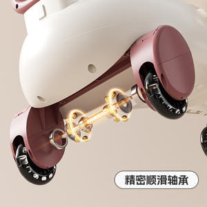 Patinete infantil con asiento para niños de 1 a 3 años, ruedas silenciosas, accionado por empuje, juguete para padres e hijos. - Product Image 4