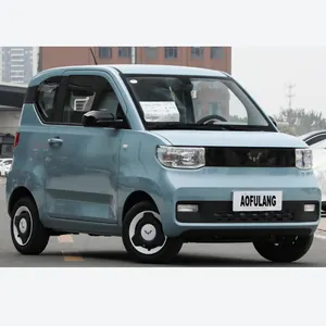 Blue New Car Auto Chinese Manufacturer High Speed Electric Wuling Mini Ev