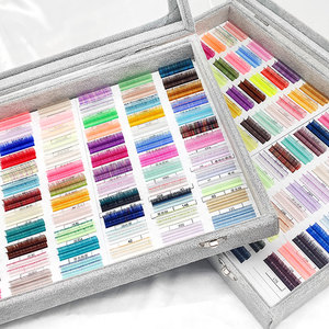 Colour Lash Mở Rộng Màu Đỏ Tím Màu Xanh Màu Hồng Trắng Nâu Cúm Màu Giả Cá Nhân Lông Mi Mở Rộng Lụa Nga Khối Lượng Lông Mi - Product Image 4