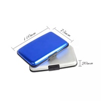 Porte-cartes de visite et étui pour cartes de crédit de haute qualité avec logo personnalisé imprimé au laser, design tendance