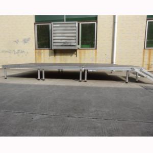 Escenario Móvil de Aluminio para Exteriores, Plegable, con Superficie Antideslizante para Eventos de Coro, Sin Necesidad de Electricidad - Product Image 1