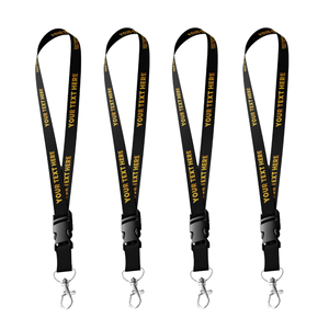 Nuevo Producto <span class=keywords><strong>Lanyard</strong></span> Liso de Poliéster para Sublimación con Serigrafía Personalizada y Logotipo para Tarjeta de Identificación - Product Image 1