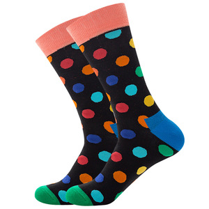 Autumn and Winter New Europe and the <strong>United</strong> States Large Size <strong>Men's</strong> <strong>Socks</strong> Happy High <strong>Socks</strong> Skateboard <strong>Men's</strong> Dot <strong>Sock</strong> - Product Image 4