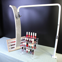 Lampe de bureau LED 25 pouces à clipser pour table lampe à cils demi-lune 40w lampe UV avec pince pour ongles outil de beauté pour extension de cils tatouage