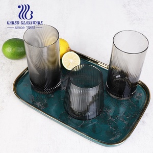 Vaso de Vidrio Negro de Color Sólido Personalizado con Diseño de Martillo para Jugo o Agua, para el Hogar, Vaso de Vidrio de Alta Gama, Vaso para Whisky - Product Image 6