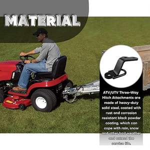 <span class=keywords><strong>Adaptateur</strong></span> d'<span class=keywords><strong>attelage</strong></span> à 3 voies 64008 peint en noir OEM avec boule de 2 pouces pour ATV/UTV - Product Image 4