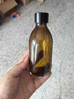 Bouteilles diffuseurs en verre noir/ambre de 200 ml, rechargeables, avec bâtonnets diffuseurs, pots diffuseurs pour huiles essentielles à domicile
