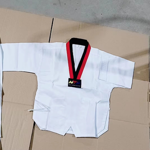 Traje de Taekwondo de Alta Calidad con Cinturón de <span class=keywords><strong>Karate</strong></span> de Regalo, Precio Promocional Especial - Product Image 1
