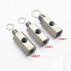 อะแดปเตอร์ระดับไฮดรอลิกสแตนเลส M10 1.5 M12 1.5 M14 1.5 สำหรับอุปกรณ์จ่ายเทอร์โบชาร์จเจอร์อะไหล่ซ่อมรถยนต์ - Product Image 2