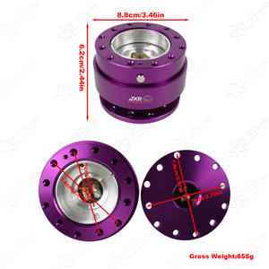 JXR PCD 70MM 74MM Volante <span class=keywords><strong>Snap</strong></span> Off Hub Adapter <span class=keywords><strong>Boss</strong></span> Kit Aluminium Universal Racing Car Bearing Volant à dégagement rapide - Product Image 6