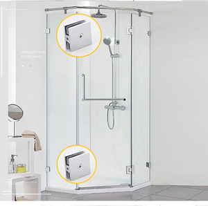 High Quality Stainless Steel 316/Copper/Brass Glass Clamp Polished 0 Degree Frameless Shower Door <b>Bracket</b> Bathroom Glass Inch - Product Image 5