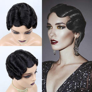 Peluca Corta de <span class=keywords><strong>Cabello</strong></span> Remy Vietnamita para Mujer, Negra, 6 Pulgadas, 150% de Densidad, Hecha a Máquina, Puede Permanecer y Teñirse - Product Image 4