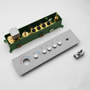 Thermostatic <b>Shower</b> Valve Body Brushed Stainless Steel Manual Operation 38 Degree Temperature <b>Control</b> Rain <b>Shower</b> Body Spray - Product Image 2