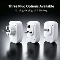 Copper International Duvar Şarj Cihazı |   USB ve Type-C Girişli Evrensel Seyahat Adaptörü, Ev ve Seyahat İçin ABD İngiltere AB Priz Dönüştürücü