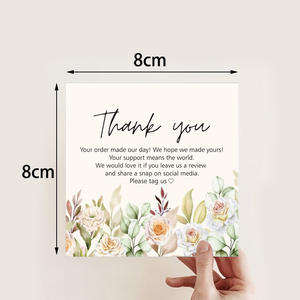 Fábrica whosale alta qualidade transfronteiriça cartão personalizado design livre obrigado cartão para saudações pós-venda - Product Image 3