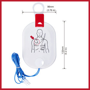Set Professionale per Addestramento alla Rianimazione Cardiopolmonare AED in PVC, Modello Simulato di Defibrillazione Reale per Uso Scolastico - Product Image 2
