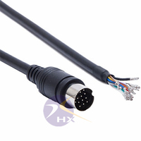 Câble de commande de signal électrique Din 13Pin mâle à mâle Connecteur mâle Midi Mini Din 13 broches vers câble d'extension Audio Av mâle