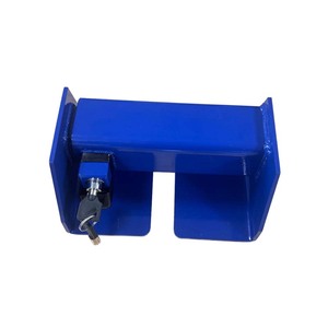 Durable Powder Coated Red Steel Container Lock, Heavy Duty Cargo <b>Security</b> <b>Bar</b> Lock for Trailers. - Product Image 1