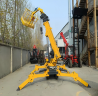 Grue araignée à grande capacité avec palan hydraulique, portée maximale 25 m, pour l'installation de murs rideaux et d'équipements lourds sur toitures