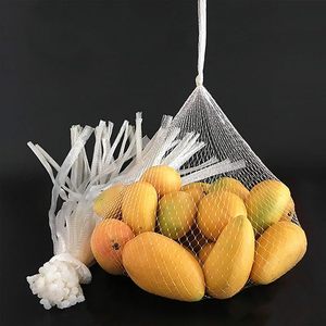 Reusable Organic Cotton Mesh Produce Bags, Washable Drawstring Bags for Grocery Shopping, Fruits and Vegetables - Product Image 2
