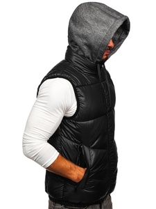 Gilet d'hiver formel personnalisé <span class=keywords><strong>de</strong></span> style libre, <span class=keywords><strong>veste</strong></span> <span class=keywords><strong>sans</strong></span> manches coupe-vent <span class=keywords><strong>de</strong></span> haute qualité pour hommes, pour costumes - Product Image 4