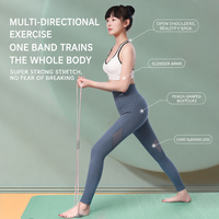 Corde de traction pour étirements du dos avec bande de résistance en forme de 8, correcteur de posture pour femmes, entraînement de yoga et fitness à domicile
