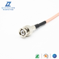 Conector MINI BNC Cableado de cabeza macho con cable coaxial RG179 Longitud 500mm
