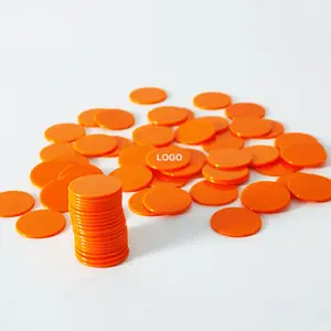 Regalo promocional barato personalizado, moneda de fichas, disco de plástico, monedas de fichas de 23 mm
