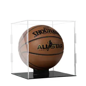 Luxury Transparent Acrylic Ball Box Football Basketball Storage Box Football Basketball Display Cabinet