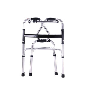 Ten Thousand People Health And Fitness <b>Walker</b> Aluminum Alloy Four Legs With Wheels For Seniors Walking Aid - Product Image 1
