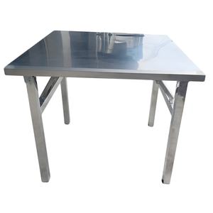 Muebles modernos para exteriores, fáciles de llevar, mesas de comedor plegables de acero inoxidable, mesa de centro para Picnic, Camping, uso en el patio - Product Image 6