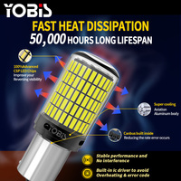 Ampoule LED OEM YOBIS 1156 1157 3157 T20 7440 7443, frein, marche arrière, clignotant 12V Canbus, accessoires d'éclairage automobile
