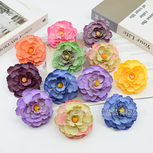 Flores de Loto Artificiales Dongchen Crafts de 9 cm, Base de Flores de Seda, Decoración para Bodas, Accesorios de Fotografía, Decoración del Hogar - Product Image 4