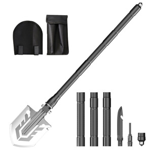<b>Multi</b> Function Shovel High Carbon Steel Folding Portable Outdoor <b>Camping</b> Survival <b>Tool</b> With D Grip Handle - Product Image 1
