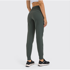 Leggings Sportivi con Tasche Laterali <span class=keywords><strong>Pantaloni</strong></span> da Jogging Atletici <span class=keywords><strong>Pantaloni</strong></span> Larghi da <span class=keywords><strong>Donna</strong></span> in Nylon <span class=keywords><strong>Pantaloni</strong></span> da Corsa Abbigliamento Sportivo - Product Image 2