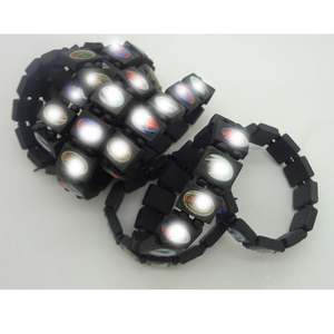Wood Beaded <b>Bracelet</b> With Resin Inlay Elastic <b>Stretch</b> Fashion Jewelry For Men Women Cross Style_RB-103 - Product Image 3