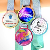 Médaille de sport en cristal MVP haut de gamme personnalisée Médailles de basket-ball de football de gymnastique personnalisées Souvenir sculpté de petit pont