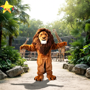 Costumi Mascotte Funtoys CE Il Re <span class=keywords><strong>Leone</strong></span> per Adulti, Travestimento per Natale e Halloween con Pelo Lungo - Product Image 1